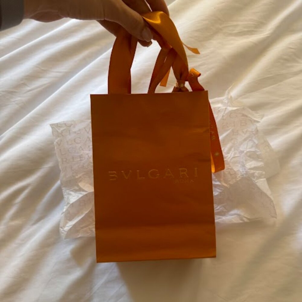 BVLGARI ROMA - Orange Gift Bag